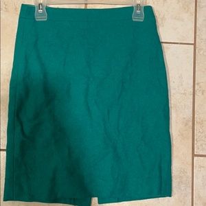 Green pencil skirt